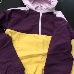 Girls size 8 multi color wind breaker